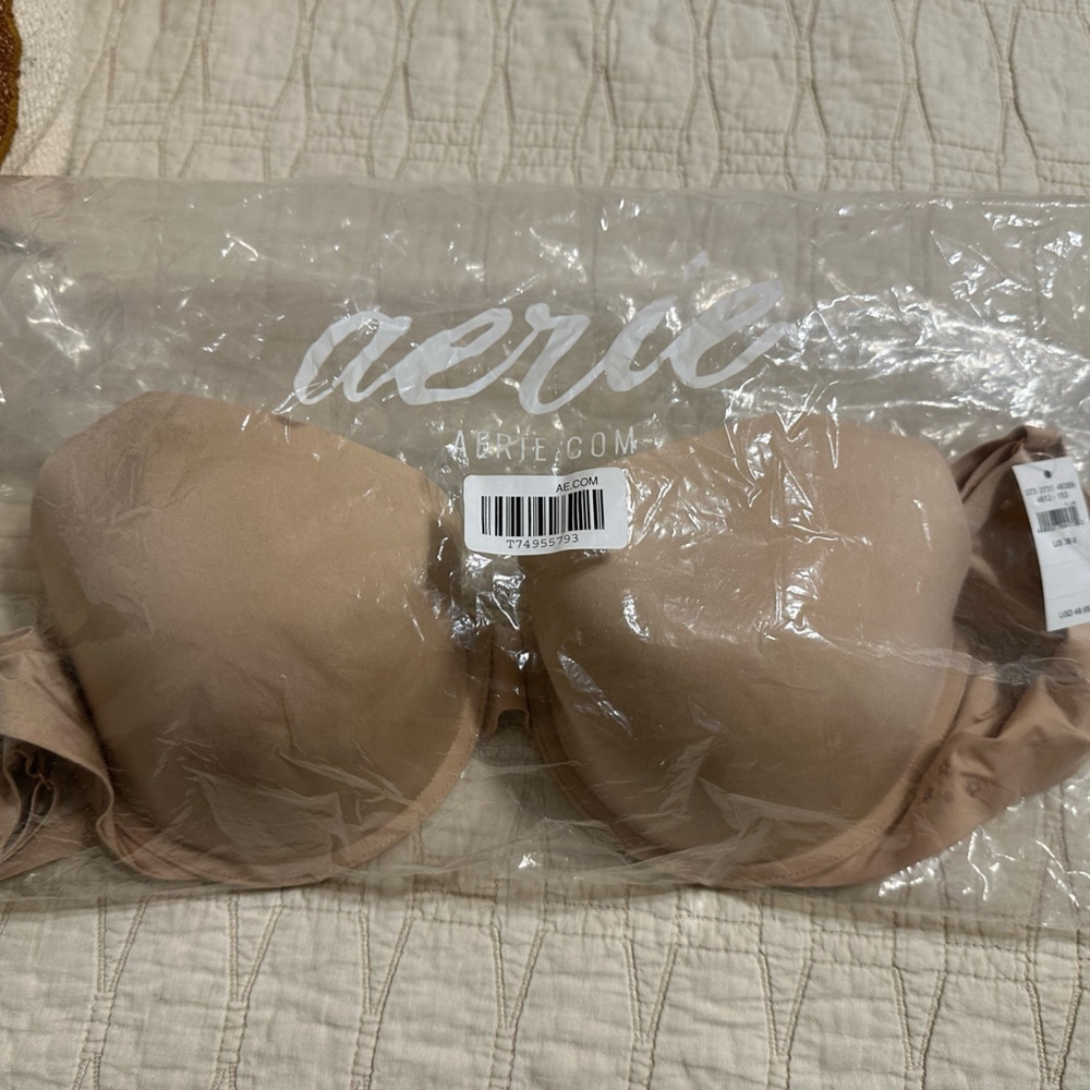 American Eagle Push-up Bra, Tan, Size 38D